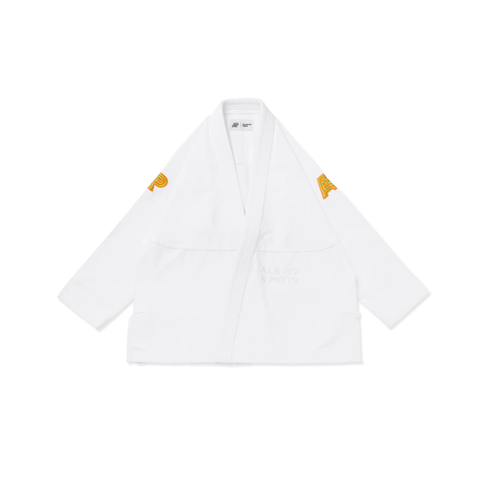 Bjj Gi Destination Fall White Albino & Preto Premium BJJ Gi Bjj Gi Destination Fall White Albino and Preto Brazilian Jiu Jitsu gi premium kimono
