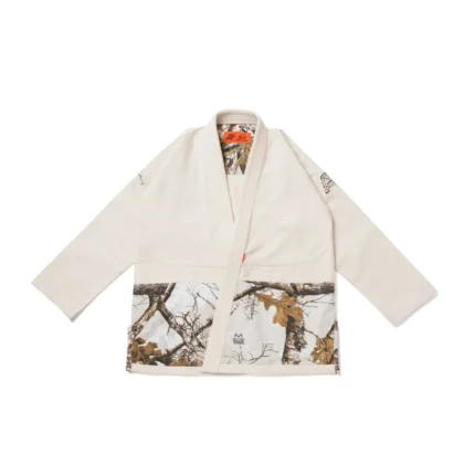 Realtree Unbleached BJJ Gi EDGE 2 camo Albino and Preto Batch #107 premium Brazilian Jiu Jitsu gi with bag