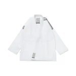 Bjj Earl Grey Gi Albino and Preto Herringbone Classic White with bag front view