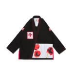 Floral Fury Bjj Gi Albino and Preto Black with Bag premium Brazilian Jiu Jitsu competition gi