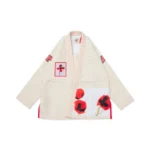 Floral Bjj Gi Fury Albino and Preto Unbleached Brazilian Jiu Jitsu Gi with Bag