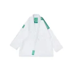 Bjj GAS Gi Albino and Preto Herringbone Classic White Brazilian Jiu-Jitsu gi for training and competition