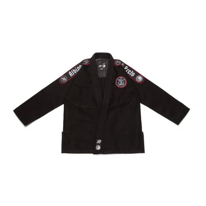 Shadow Conspiracy BJJ Gi black Albino and Preto BJJ gi with bag for Brazilian Jiu-Jitsu training and competition