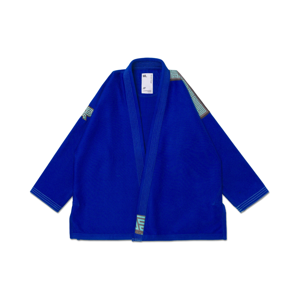 Bjj Gi GTDG Albino and Preto Blue Herringbone Gi with Bag Bjj Gi GTDG Albino and Preto Herringbone Classic Blue with bag Brazilian Jiu-Jitsu gi