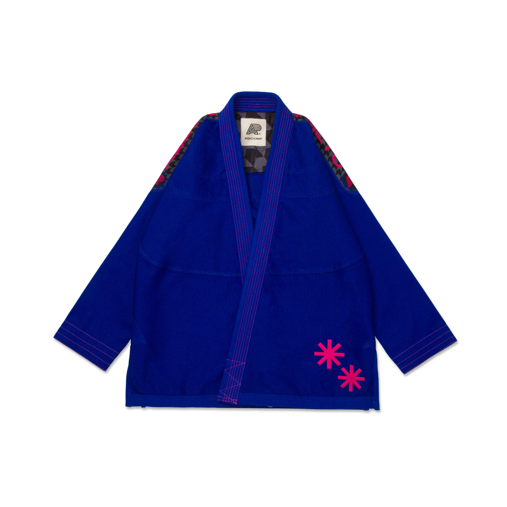 Albino and Preto HPRB BJJ GI Blue Premium Competition Gi HPRB BJJ GI Blue Albino and Preto competition Brazilian Jiu-Jitsu gi with bag premium grappling uniform