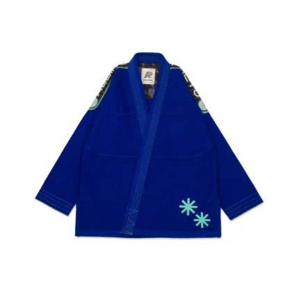 BJJ POW Gi Blue with Bag by Albino and Preto RS Comp premium Brazilian Jiu-Jitsu competition gi