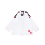 BJJ RW Gi Albino & Preto RS Comp White BJJ Gi with Bag for Brazilian Jiu-Jitsu training and competition
