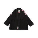 MGR Bjj Gi Albino and Preto Herringbone Classic Black with premium carrying bag
