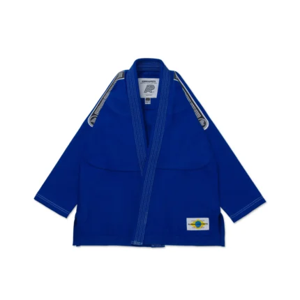 MIL BJJ Gi SP Brazil DP.1 Blue with Bag by Albino and Preto for Brazilian Jiu-Jitsu training and competition