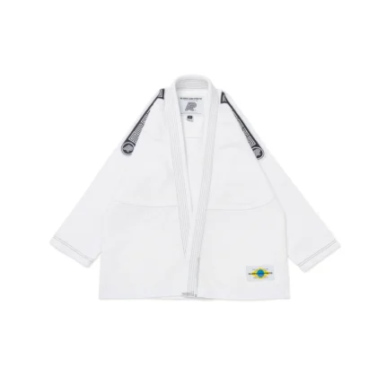 Albino and Preto MIL BJJ Gi SP Brazil DP.1 White Brazilian Jiu-Jitsu Gi with Premium Carrying Bag