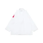 BJJ Essential Gi Kimono Albino & Preto RW White BJJ gi with bag lightweight IBJJF approved Brazilian Jiu-Jitsu uniform front view