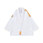 OBY BJJ Gi Albino and Preto White Herringbone Brazilian Jiu Jitsu Gi with Bag