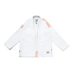 Series 9 Brazil BJJ Gi Albino and Preto white kimono with bag IBJJF Brazilian Jiu-Jitsu gi front view