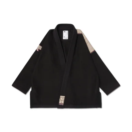 POC Bjj Gi Albino and Preto Herringbone Classic Black with bag for Brazilian Jiu-Jitsu training and competition