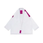 Albino and Preto BJJ Gi PPP Herringbone Classic White with Bag premium Brazilian Jiu-Jitsu gi