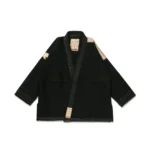 Stucco BJJ Gi Albino and Preto Herringbone Classic Black Brazilian Jiu-Jitsu gi with premium carrying bag