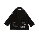 TSWT BJJ Gi Albino and Preto Black with Bag premium Brazilian Jiu-Jitsu kimono for training and competition
