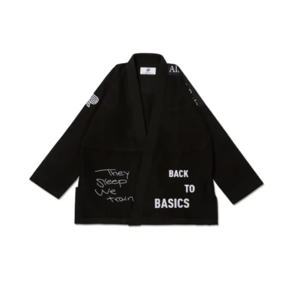 TSWT BJJ Gi Albino and Preto Black with Bag premium Brazilian Jiu-Jitsu kimono for training and competition