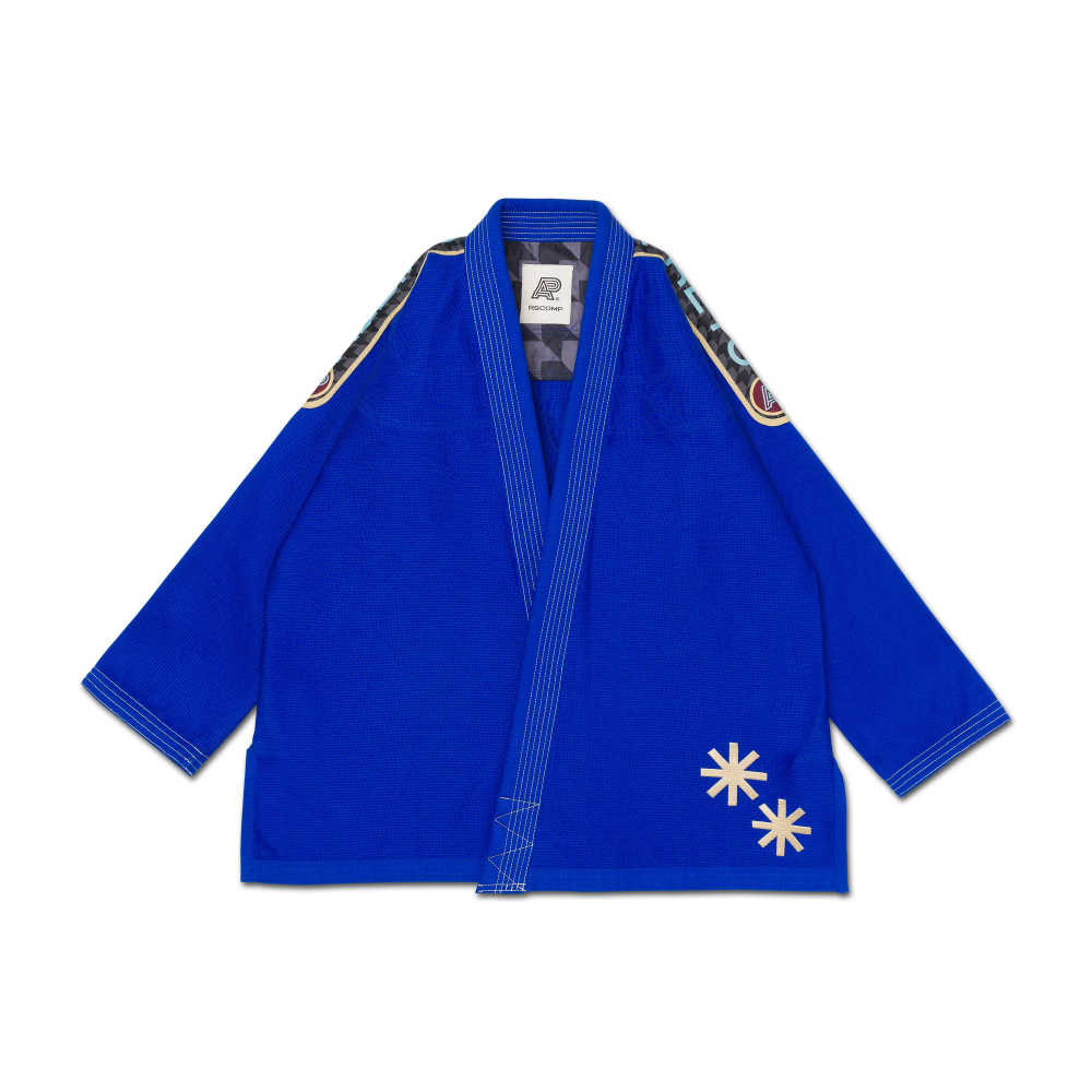 Albino and Preto Bjj RS Gi Comp BBBP Blue Belt Gi with Bag Bjj RS Gi Albino and Preto RS Comp BBBP Blue Belt Brazilian Jiu Jitsu Gi with Bag