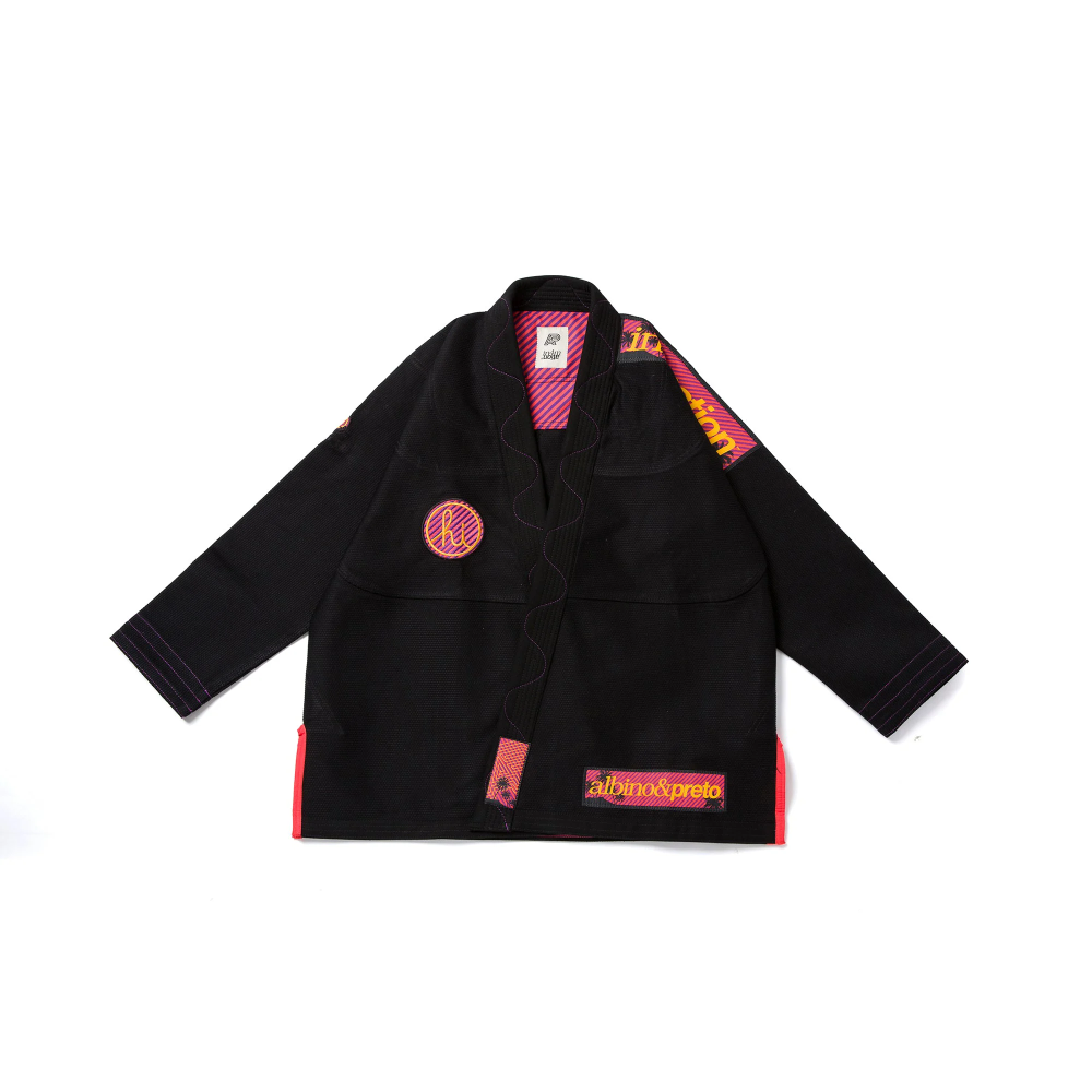 In4mation BJJ Gi 2 Black Albino and Preto Gi In4mation BJJ Gi 2 Black Albino and Preto BJJ Gi with bag premium Brazilian Jiu-Jitsu training uniform