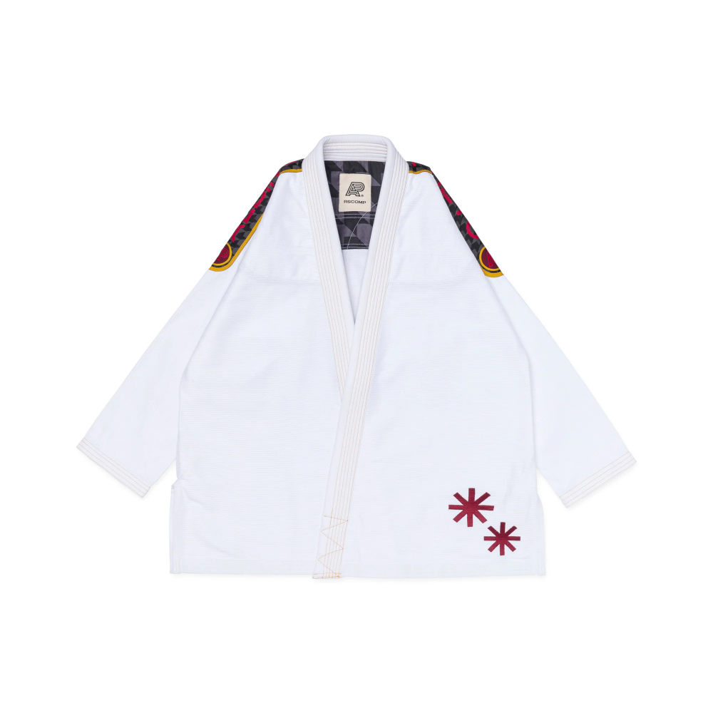 Albino and Preto BJJ GI RS Comp BRO White Gi with Bag BJJ GI RS comp Albino and Preto RS Comp BRO White Brazilian Jiu Jitsu Gi with Bag