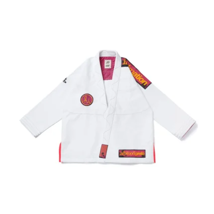 BJJ In4mation Gi 2 White Albino and Preto Brazilian Jiu-Jitsu Gi with bag premium durable training uniform