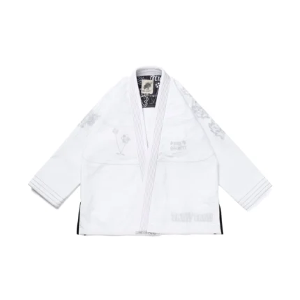 BJJ Mike Gigliotti Gi White Albino and Preto Brazilian Jiu-Jitsu Gi with bag premium competition training uniform