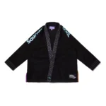 Saucony BJJ Gi Albino and Preto black Brazilian Jiu-Jitsu kimono with training bag for kids and adults grappling and competition