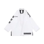 BJJ Tupac Gi Albino and Preto white limited edition BJJ kimono with bag