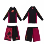 In4mation MMA BJJ Set 2 Albino and Preto long sleeve rash guard and shorts premium MMA BJJ training outfit no-gi grappling gear