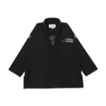 Shop Bjj Gi Destination Grey Black with bag by Albino & Preto. Premium Brazilian Jiu Jitsu gi for durability, comfort & competition performance. Order now!
