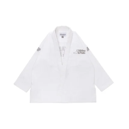 Bjj Destination Grey Gi White with bag Albino and Preto Brazilian Jiu Jitsu kimono premium gi
