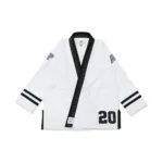 BJJ Team 23 Gi Albino and Preto White Brazilian Jiu-Jitsu gi premium herringbone training kimono with bag