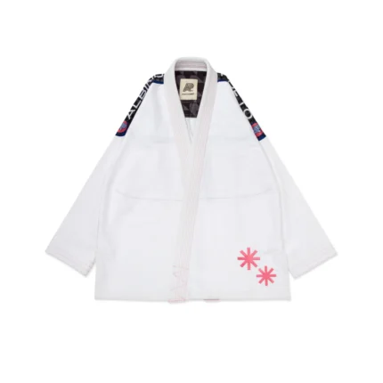 Albino & Preto RS Comp BJJ SNW Gi White with premium carry bag for Brazilian Jiu-Jitsu training and competition