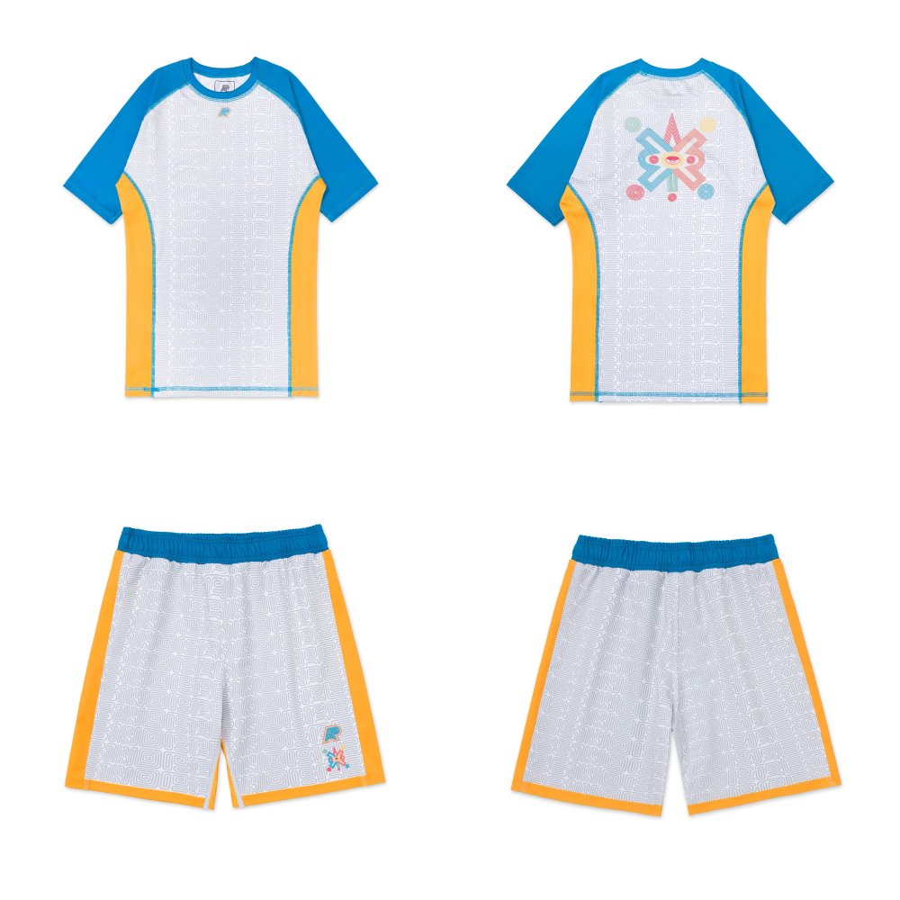 Ollin MMA BJJ Set Rash Guard SS & Shorts Ollin MMA BJJ Set Albino and Preto rash guard short sleeve and fight shorts for grappling training