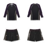 POC MMA BJJ Set Albino & Preto rash guard long sleeve and shorts for MMA and Brazilian Jiu-Jitsu training