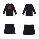 BJJ MMA RS Comp Albino and Preto BRO Rash Guard Long Sleeve and Shorts Set