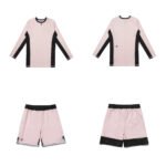 Stucco MMA BJJ set Albino and Preto Herringbone Classic long sleeve rash guard and grappling shorts premium training gear