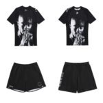 Tupac BJJ MMA Albino and Preto x Tupac Rash Guard SS and Shorts limited edition no gi grappling set