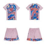 Year of the Dragon Rash Guard Set Albino and Preto short sleeve BJJ MMA rash guard and fight shorts for grappling training
