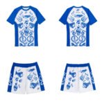 Year of Snake rash guard SS and shorts by Albino & Preto for BJJ MMA no-gi training