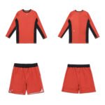 BOP BJJ MMA Set Albino & Preto Herringbone Classic Rash Guard LS and Shorts for BJJ MMA and no gi grappling