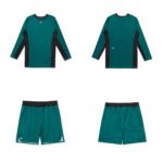 GAS Bjj MMA Albino and Preto Herringbone Classic long sleeve rash guard and shorts for MMA and Brazilian Jiu-Jitsu training