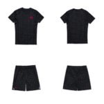 Love & Hate BJJ MMA rash guard short sleeve and shorts set black Albino & Preto premium grappling and MMA training gear