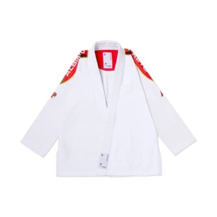 Brazilian WHITE BJJ Gi - Albino & Preto A&P RGB Comp Gi with Bag