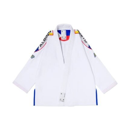 IBJJF Approved Kids Gi - Albino & Preto A&P PINAS Comp Gi White