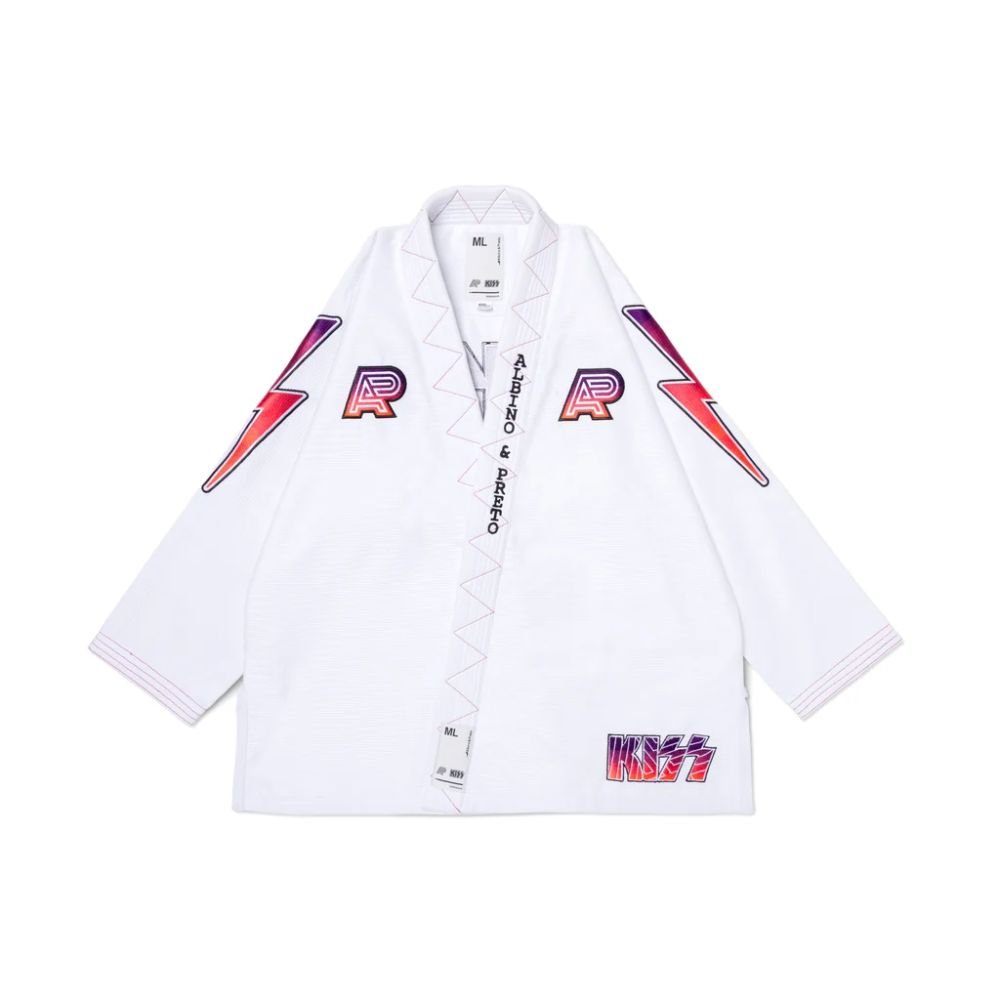 KISS BJJ Gi - Albino & Preto A&P x KISS Gi White