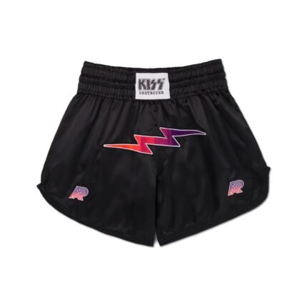 Albino Preto MMA shorts A&P x KISS Muay Thai no-gi BJJ shorts front view
