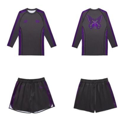 No gi gear compression rash guard and shorts set for BJJ and MMA grappling training