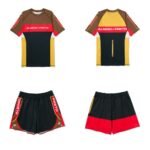 BJJ rash guards Albino & Preto A&P RGB Comp SS Rashguard and Shorts Set front view